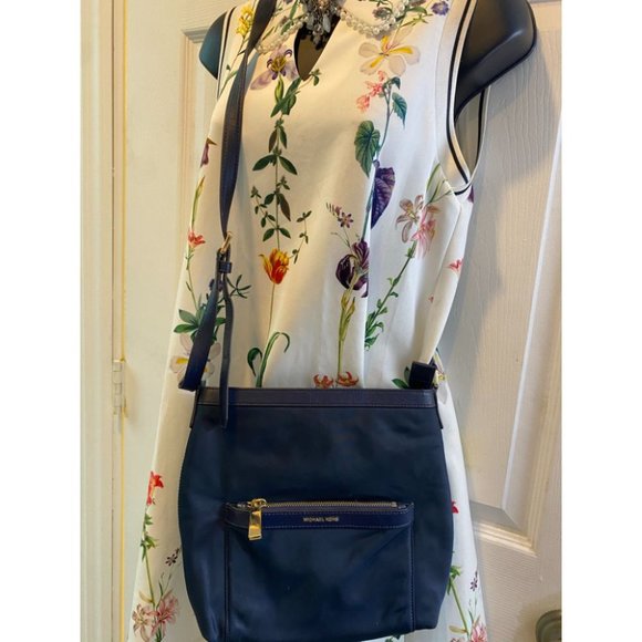 Michael Kors Blue Nylon Crossbody Bag - Picture 9 of 11